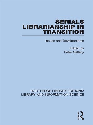 cover image of Serials Librarianship in Transition